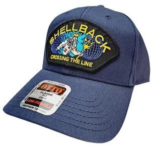 Retro Vintage Style Veteran U.S. Navy Shellback Embroidered Patch Ball Cap Hat